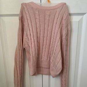 pink knit sweater from ardene BNWOT